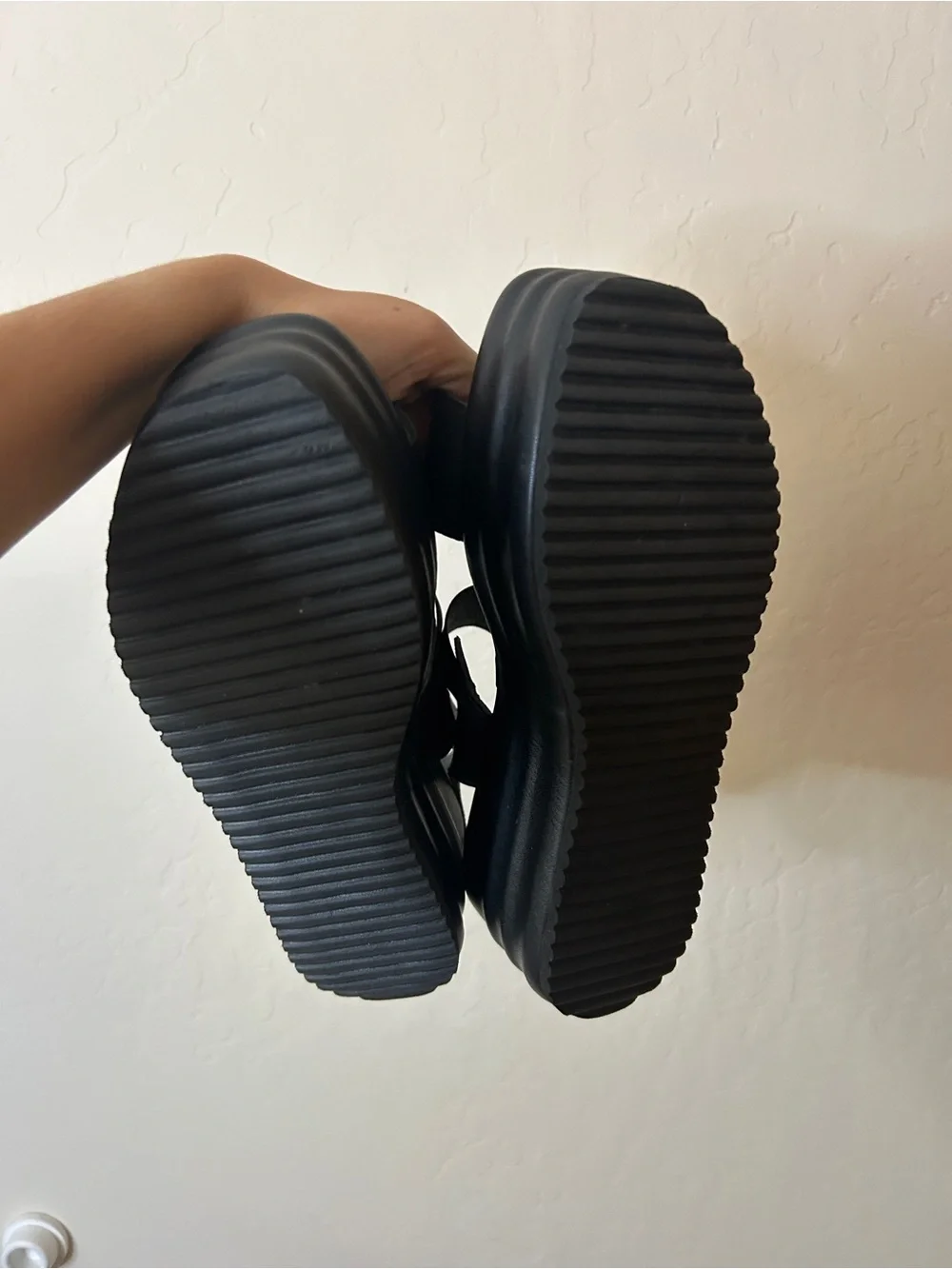 Cordani Black Platform Sandals | Made in Italy | Size 39 | Chunky Flatform Comfo